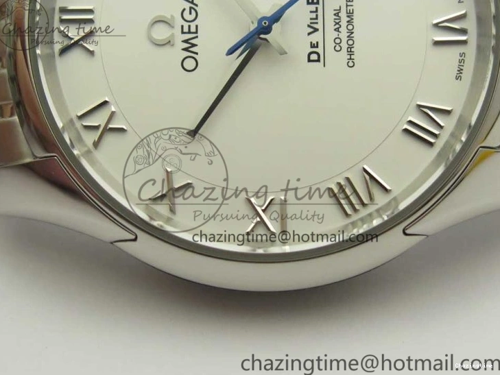 0512 De Ville Hour Vision 41mm SS VSF 1:1 Best Edition White Dial on SS Bracelet A8500 Super Clone Casual 7946